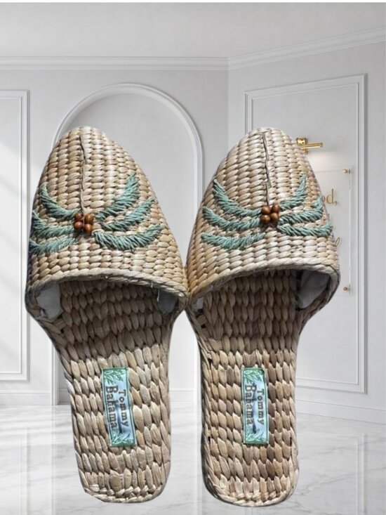 Tommy Bahama Shoes - Tommy Bahama Woven Straw Palm Tree Sandals | Resort Coastal Cottagecore Tropical